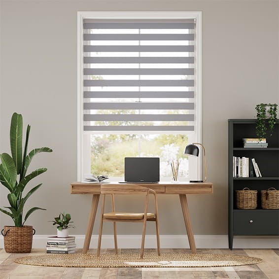 Zebra Double Layers Window Shades Blinds