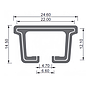 Extendable Wave Curtain / Dropary Track Rail
