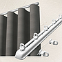 Extendable Wave Curtain / Dropary Track Rail